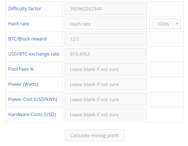 Bitcoin Mining Yield Calculator